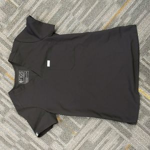 Figs scrub top black xxs
